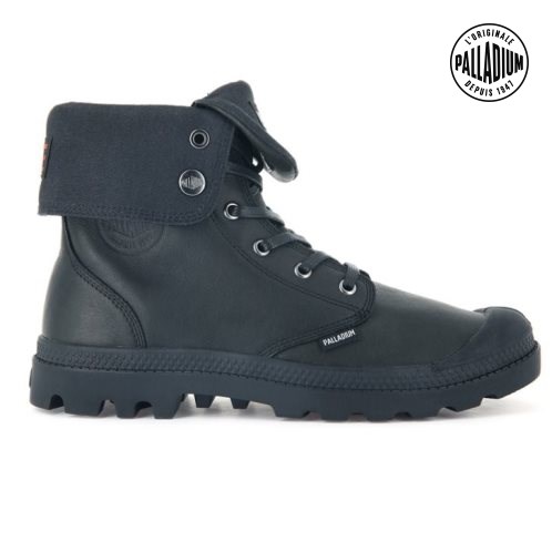 Dámské Boty Palladium Baggy Leather ESS WP Černé | CZ HAL-39O